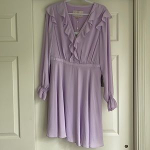 Gal Meets Glam Lavender Ruffle Dress